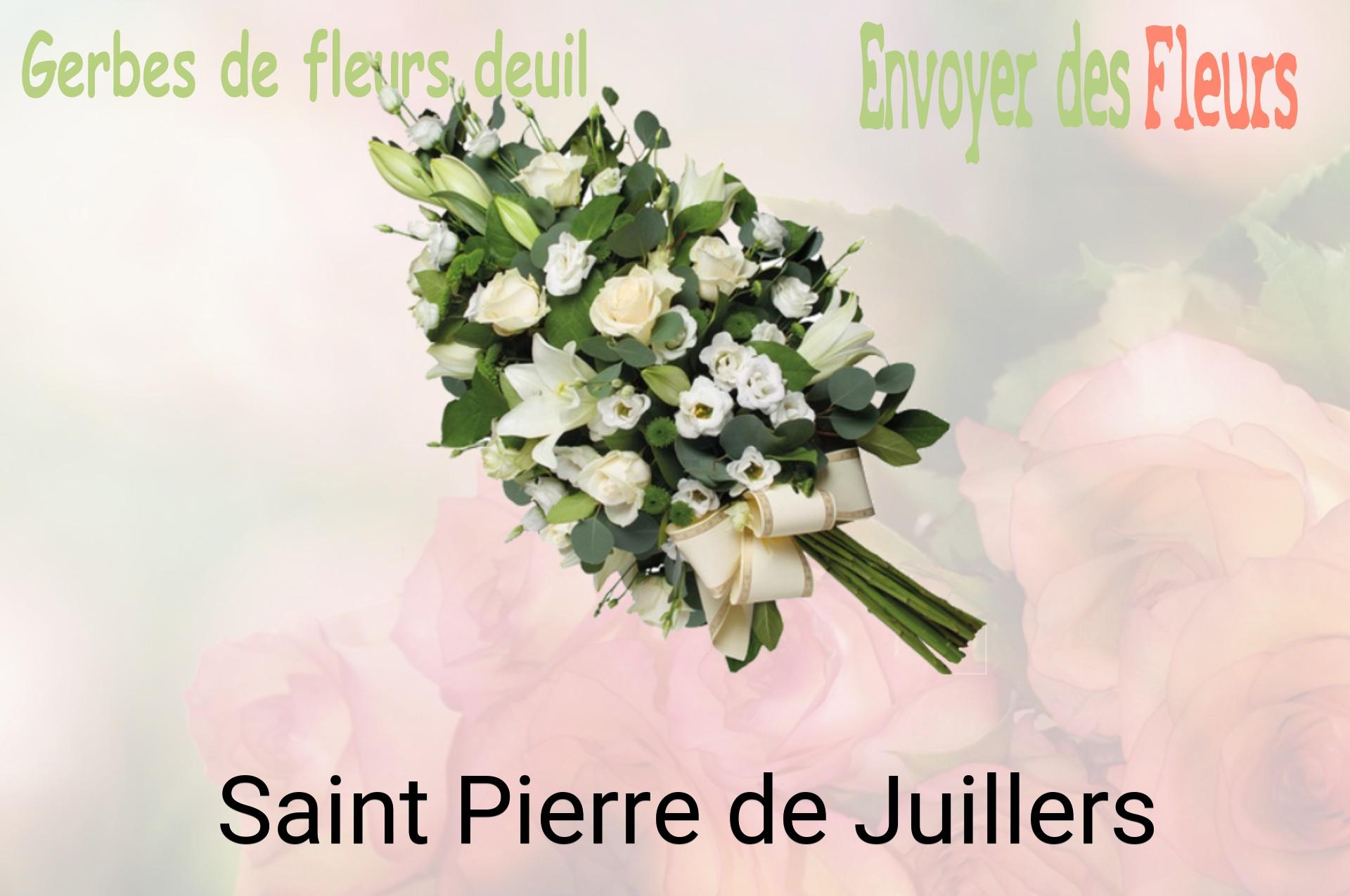 Gerbe de fleurs de deuil livrée à Saint-Pierre-de-Juillers